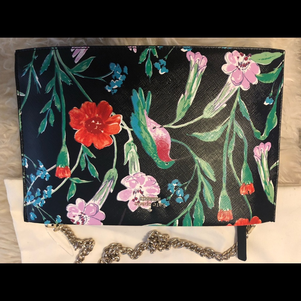 Kate Spade NWT floral chain strap bag - Picture 2 of 5